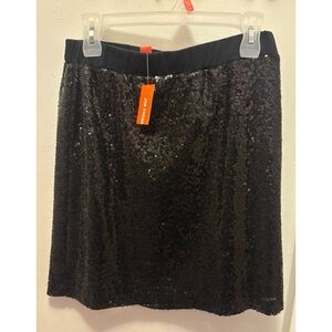 Joe Fresh S/P Sequin Black Skirt